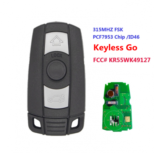 BMW Keyless-Go Function Full Intelligent Remote Key 315MHz/868MHz PCF7952 Chip