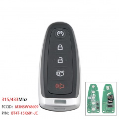 5Buttons Smart Car Key for Ford M3N5WY8609 315/433mhz ID46  for Ford Focus Edge Escape Explorer Taurus Flex 2011-2016 BT4T-15K601-JC