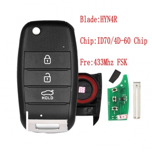 For KIA K3 Forte Cerato After 2012 433Mhz 4D60 Chip remote key