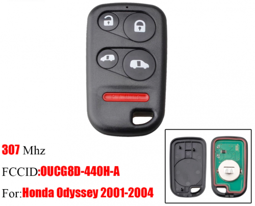 OUCG8D-440H-A Smart Car Key For Honda Odysse.y 2001 2002 2003 2004  remote control key 5 4+1 Buttons G8D-440H-A