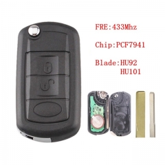 For Old Landrover Discovery 3 Button Flip Key 433Mhz With PCF7941 Chip