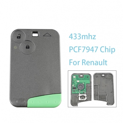 Car Remote Key for R-enault Laguna Espace 433Mhz PCF7947 Chip Smart Car Key Keyless Entry for R-enault 2 Buttons 7701209129