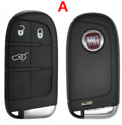 3 Button Fiat 500 500L 500X 2016 2017 2018 2019 Smart Car Key shell With Logo