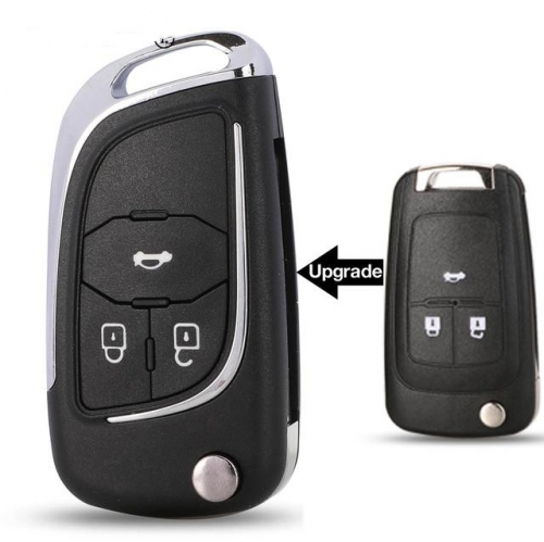 3 button Chevrolet Modified Flip Key Shell with logo