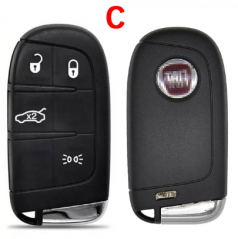 4 Button Fiat 500 500L 500X 2016 2017 2018 2019 Smart Car Key shell With Logo