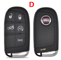 5 Button Fiat 500 500L 500X 2016 2017 2018 2019 Smart Car Key shell With Logo
