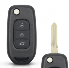 3Button T-Renault Kadjar Captur Symbol Kaptur Megane Logan 2013- 2018  Key Remote Fob Shell Car Key shell with logo