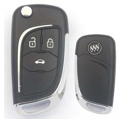 3 Button Buick Folding Flip Remote Key Shell