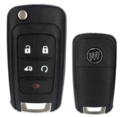 5 Button Buick GL8 Folding Flip Remote Key Shell with start button