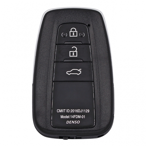 2018-2021 Smart Remote Car Key Shell Case With 3 Buttons Fob for T-oyota C-HR RAV4 Prius Prime Avalon Camry (Sedan)