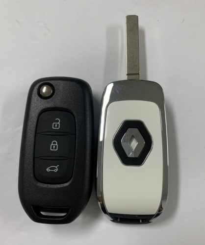 3 Button T-Renault Kadjar Captur Symbol Kaptur Megane Logan 2013- 2018 Key Remote Fob Shell Car Key shell with logo（VA2）