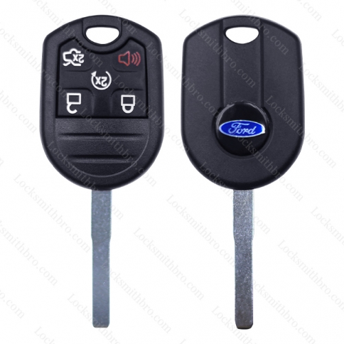 5 button ford remote key shell with logo