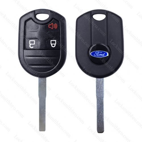 3 button ford remote key shell with logo