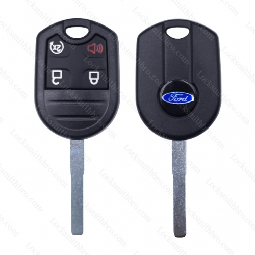 4 button ford remote key shell with logo