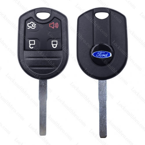 4 button ford remote key shell with logo
