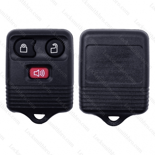LockSmithbro 3 Button No Logo Ford Focus Transit Ranger Remote Key Shell With LED Button