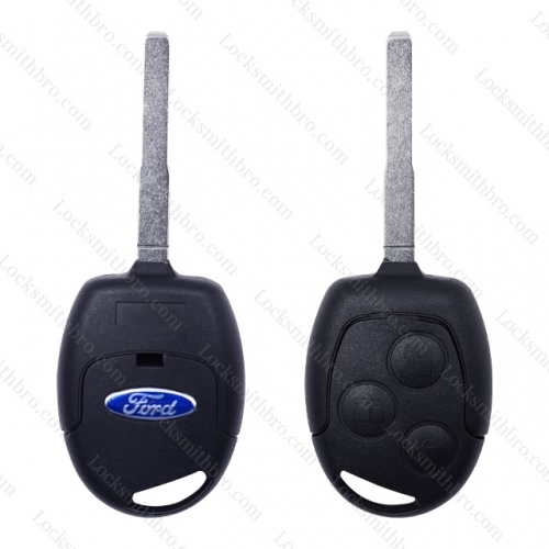 LockSmithbro 3 Button With Logo Ford Focus Remote Key Shell Case