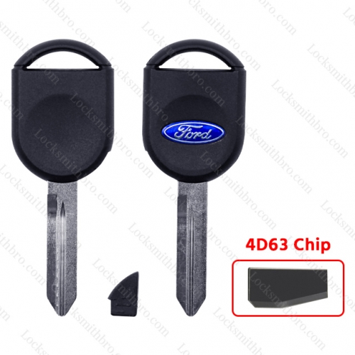 LockSmithbro 4D63 Chip With Logo Ford Transponder Key