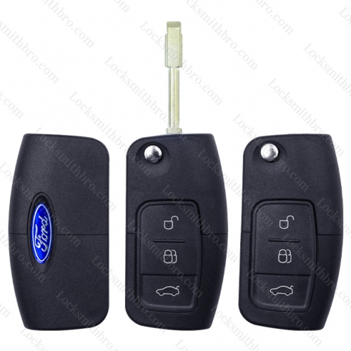 LockSmithbro 3 Button Ford Mondeo Remote Key Shell Case