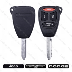 LockSmithbro ForChrysler 3+1 Button Key Shell No Battery Holder