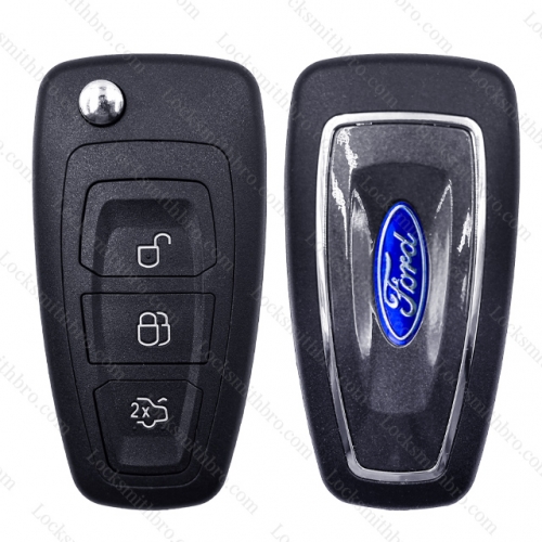 3 Button with Logo Ford Smart Remote Key Shell