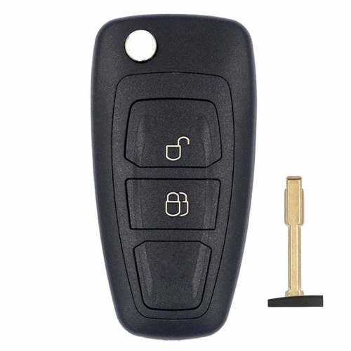 2 Button Ford Focus Flip Remote Key Shell Case