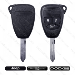 LockSmithbro ForChrylser 3 Button Remote Key Shell With Battery Holder