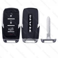4 button Dodge Smart Remote car Key shell with logo