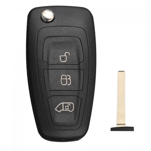 3 Button with Logo Ford Smart Remote Key Shell