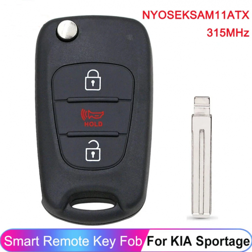 3Button Remote Key 315MHz ID46 FCC ID: NYOSEKSAM11ATX  For KIA Sportage 2010 2011 2012 2013 Car Key Fob