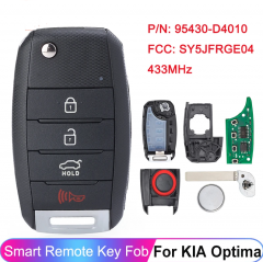 4 Buttons Remote key 433Mhz FCC ID: SY5JFRGE04, P/N: 95430-D4010 for Kia Optima 2016 2017 2018 2019 2020