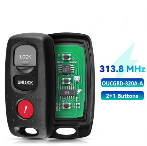 3 Buttons Car Remote Key Keyless Entry Fob 313.8Mhz OUCG8D-320A-A / OUCG8D-325A-A For Mazda