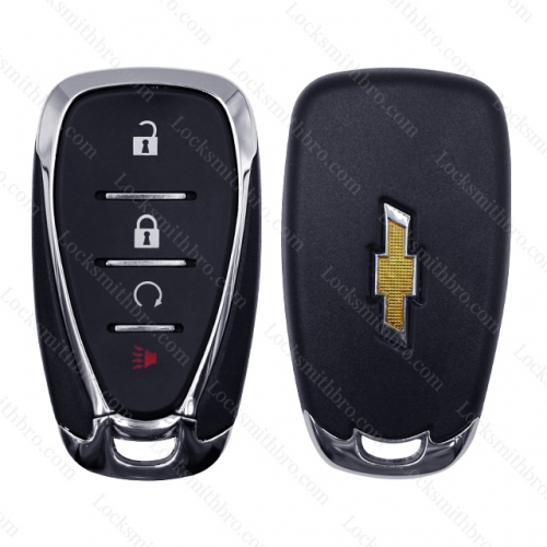 LockSmithbro Chevrolet 4 button remote key shell with blade