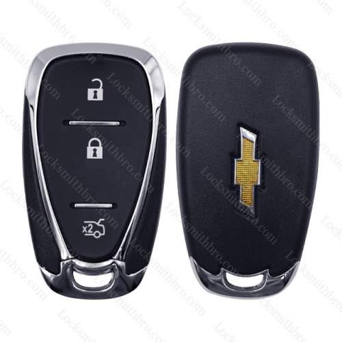 LockSmithbro Chevrolet 3 button remote key shell with blade