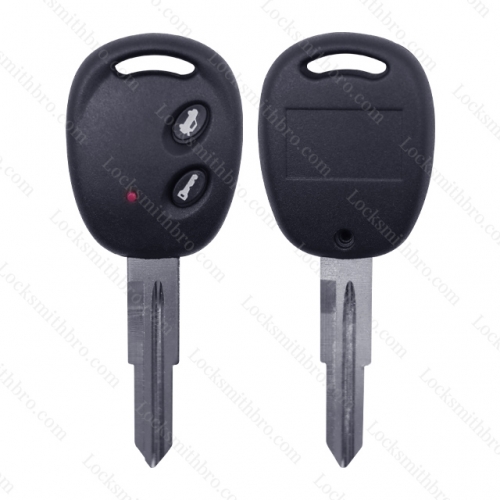 LockSmithbro 2 Button Chevrolet Lova Remote Key Shell With Light