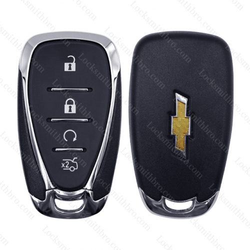 LockSmithbro Chevrolet 4 button remote key shell with blade