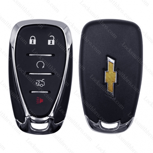 LockSmithbro Chevrolet 5 button remote key shell with blade