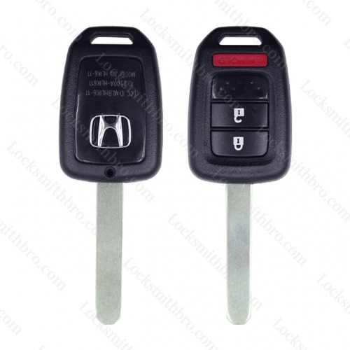 LockSmithbro 3 Button With Panic Honda Remote Key Shell