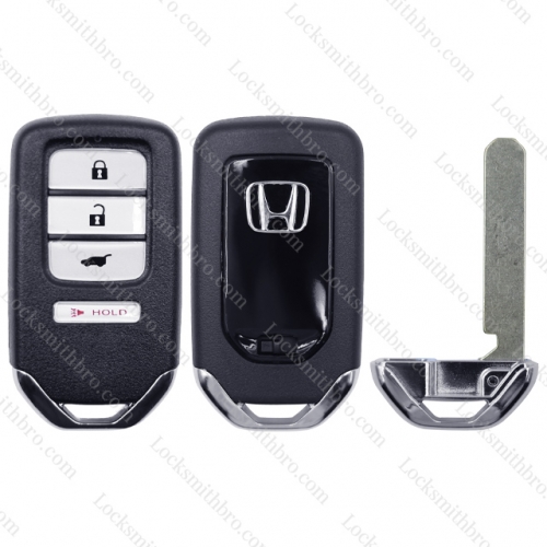 4 button Smart Key Shell Case for Honda with logo