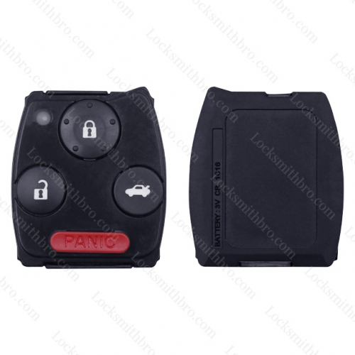 LockSmithbro 4 Button With Panic Honda Remote Key Shell Button Part