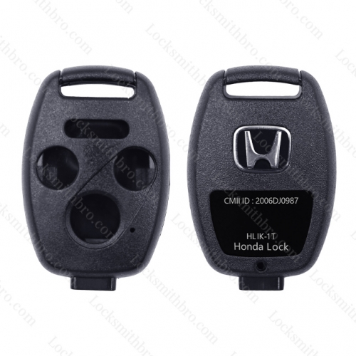 LockSmithbro NO Blade 4 Button With Panic Honda Remote Key Shell Without Chip Place