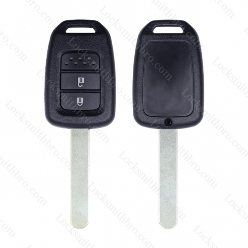 LockSmithbro 2 Button Honda Remote Key Shell Without Logo