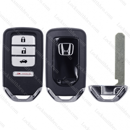 4 button Smart Key Shell Case for Honda with logo