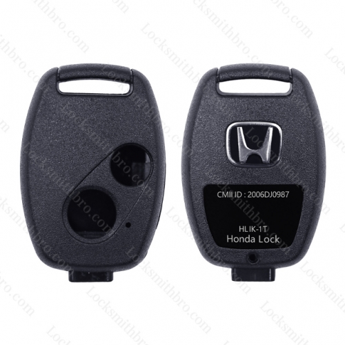 LockSmithbro NO Blade 2 Button Honda Remote Key Shell Without Chip Place