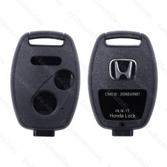 LockSmithbro NO Blade 3 Button With Panic Honda Remote Key Shell Without Chip Place