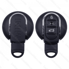 3 button Smart Remote Car Key shell cover Fob case for BMW mini Cooper 2015 2016 2017 2018 with emergency key blade