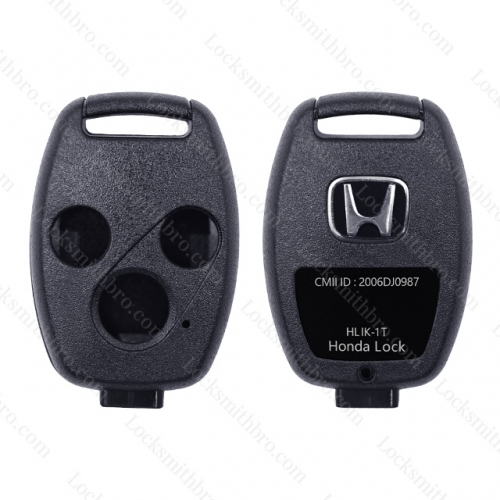 LockSmithbro NO Blade 3 Button No Panic Honda Remote Key Shell Without Chip Place