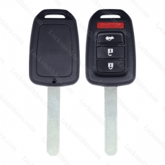 LockSmithbro 4 Button With Panic Honda Remote Key Shell Without Logo