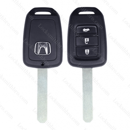 LockSmithbro 3 Button No Panic Honda Remote Key Shell