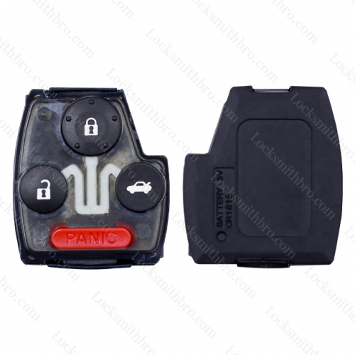 LockSmithbro 4 Button With Panic Honda Remote Key Shell Button Part
